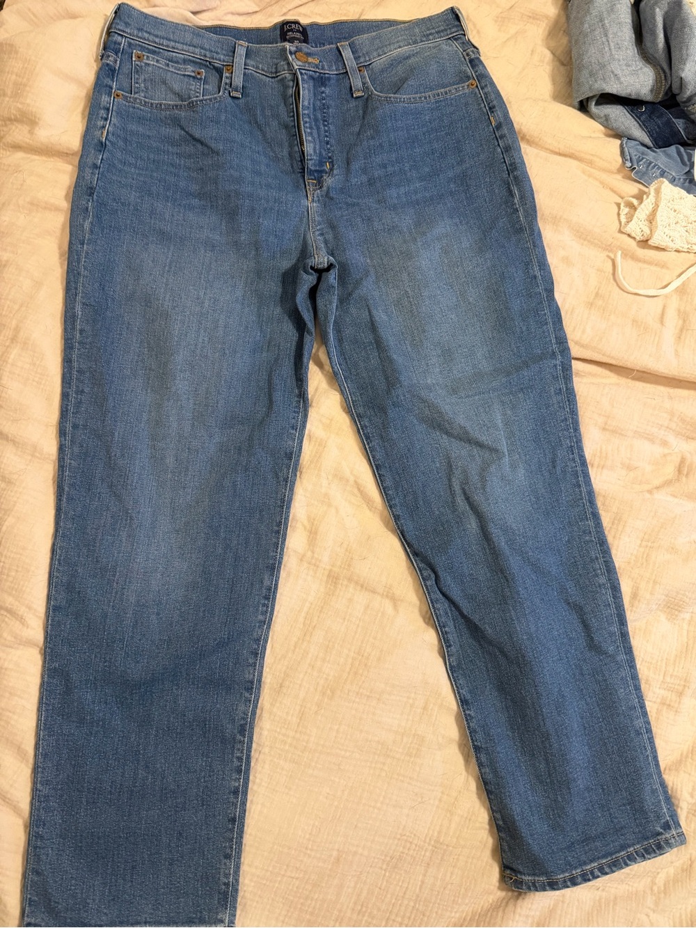 J. Crew Medium Blue Straight-Leg Women's Jeans